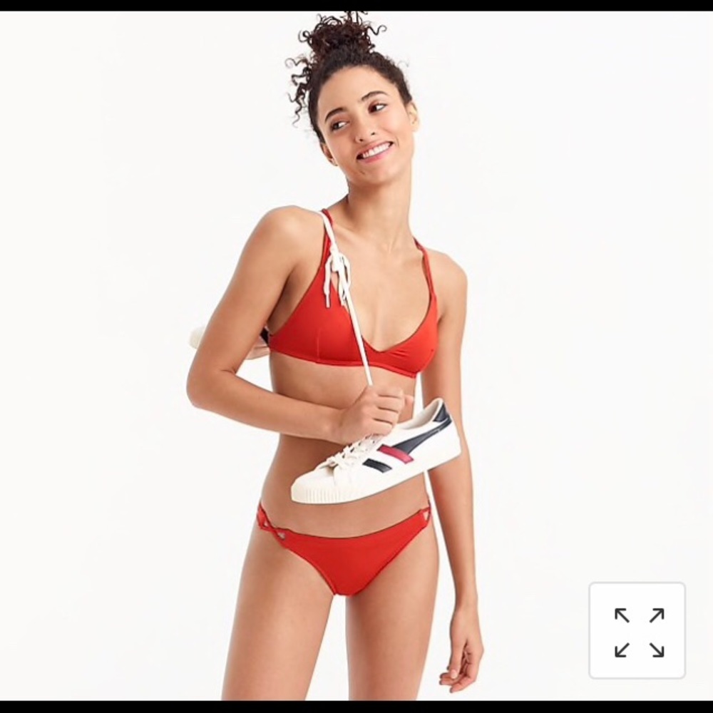 NEW J.Crew Orange Bikini Top